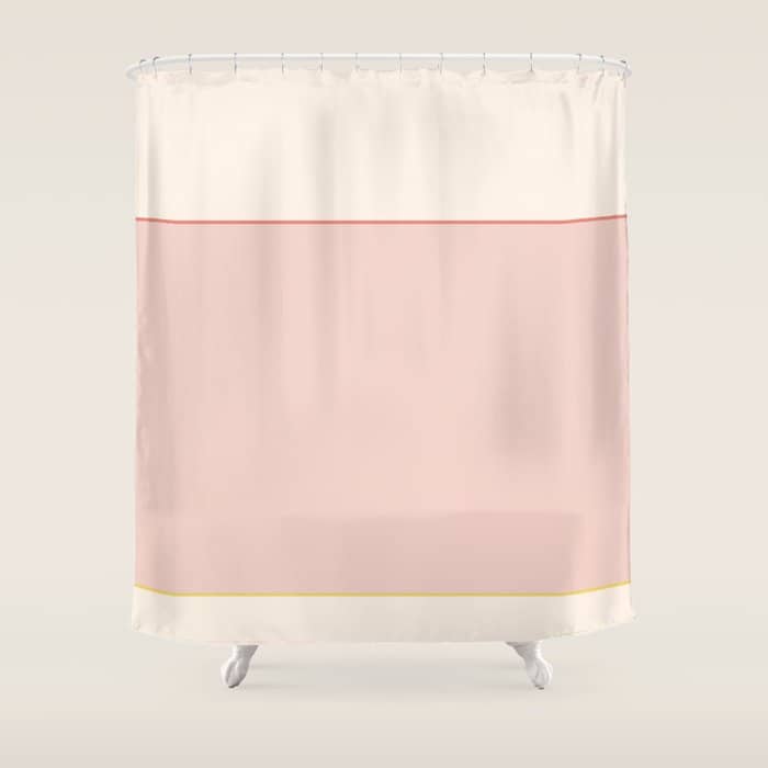 Subtle Spring Color Block - Soft Pink Shower Curtain