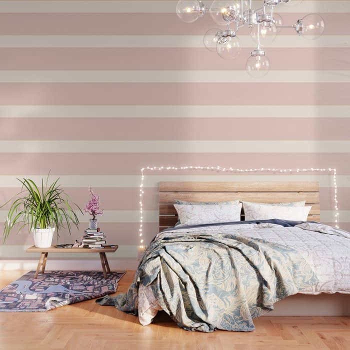 Subtle Spring Color Block - Soft Pink Wallpaper