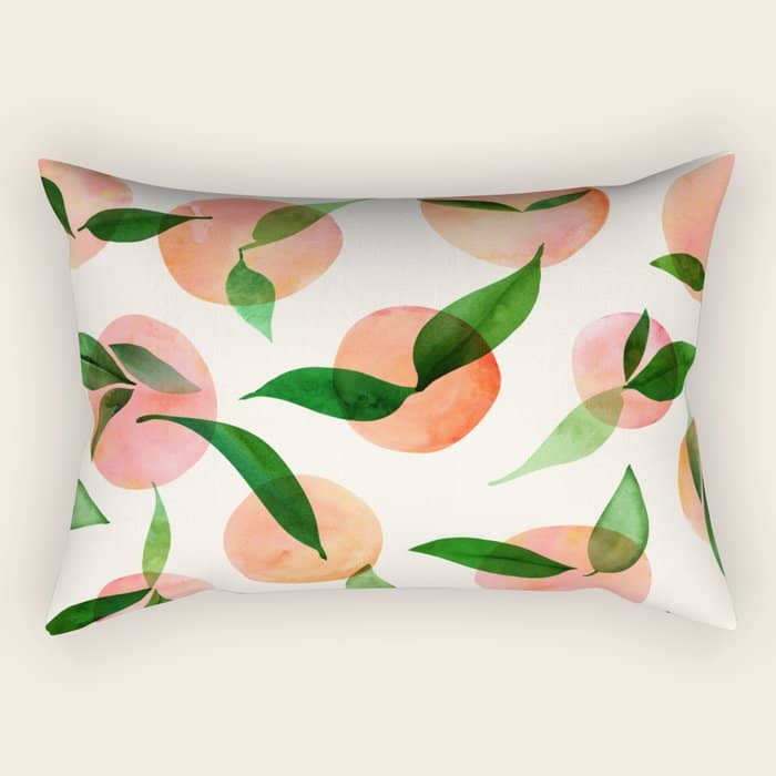 Abstract Summer Fruit Pattern Rectangular Pillow