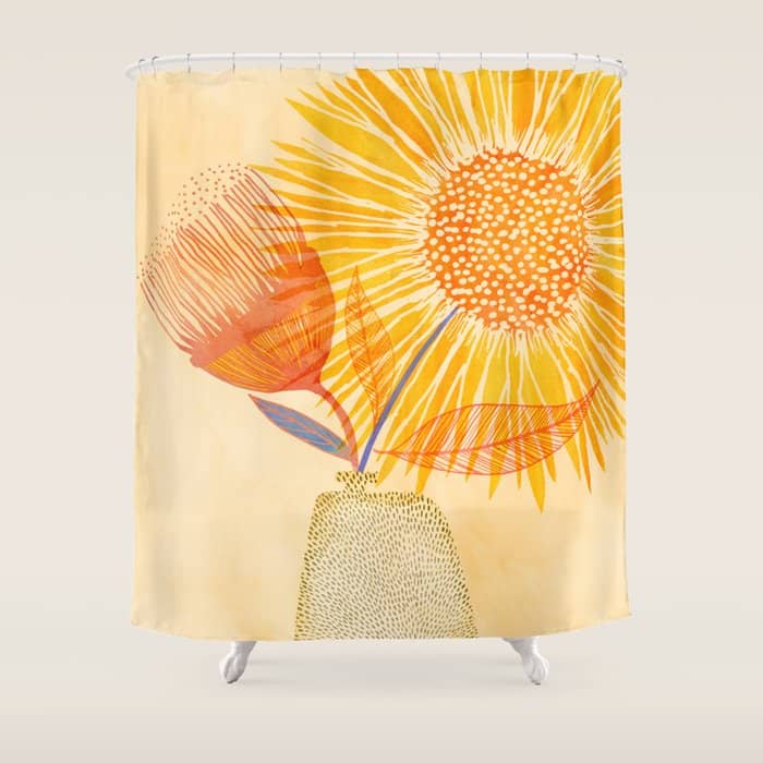 Tuesday Afternoon Sunflowers Still Life Shower Curtain