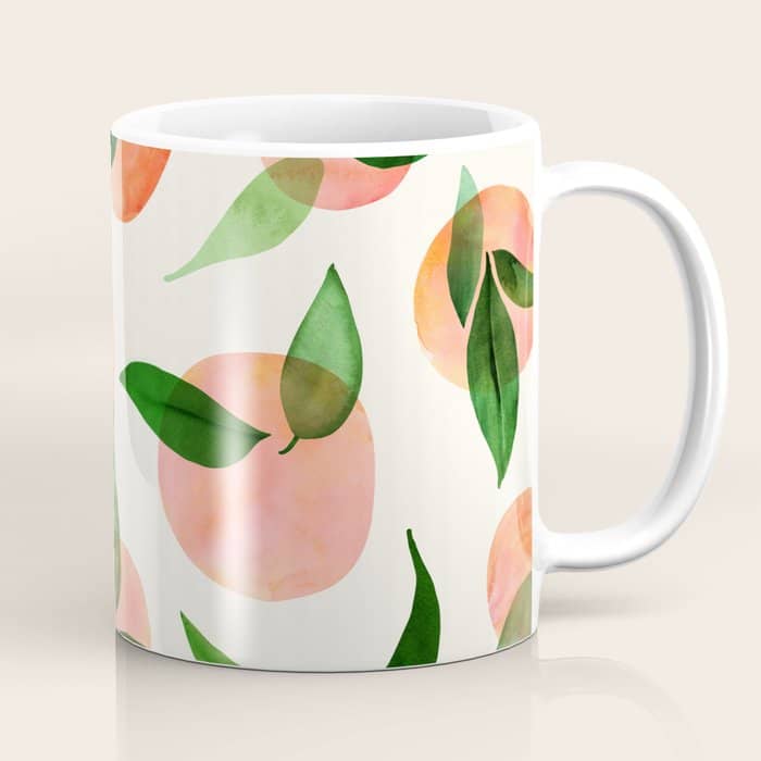Abstract Summer Fruit Pattern Coffee Mug