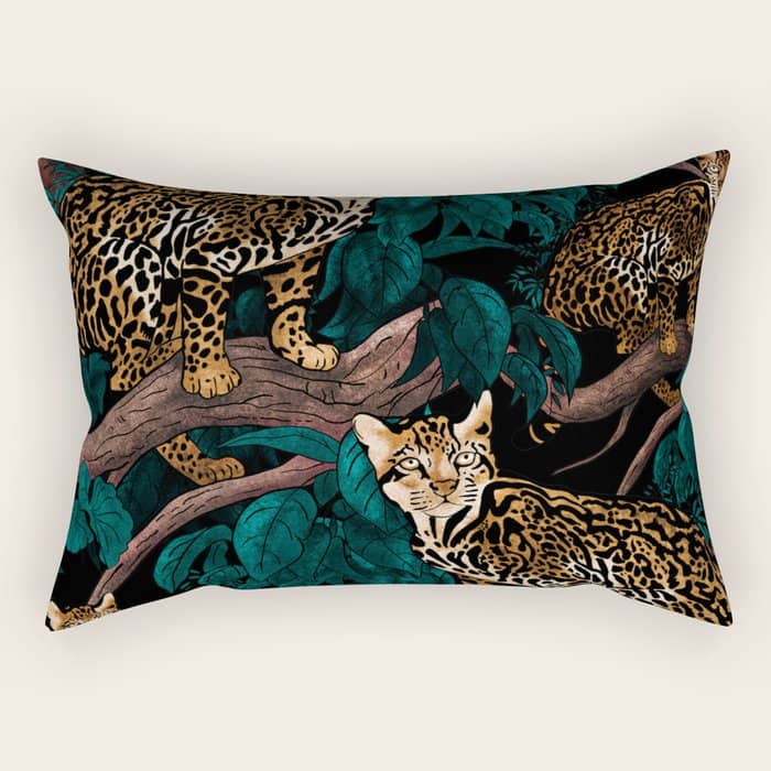 Dangers In The Forest Iv Rectangular Pillow