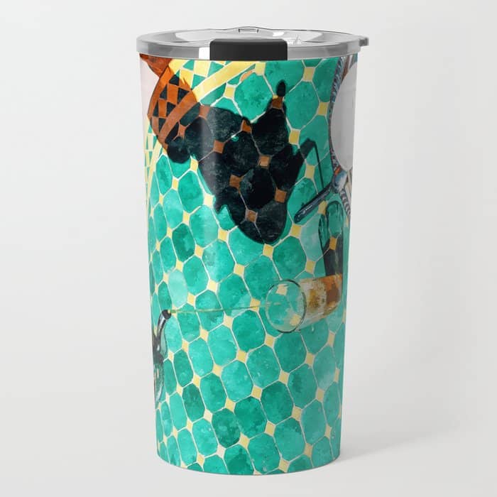 Chai, India Culture & People Painting, Exotic Travel Places Tea Bohemian Colorful Morocco Turkish Travel Mug