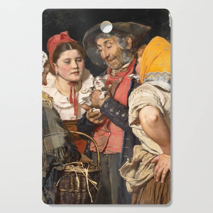 Old Man'S Treasure By Karl Gussow, 1876 Cutting Board