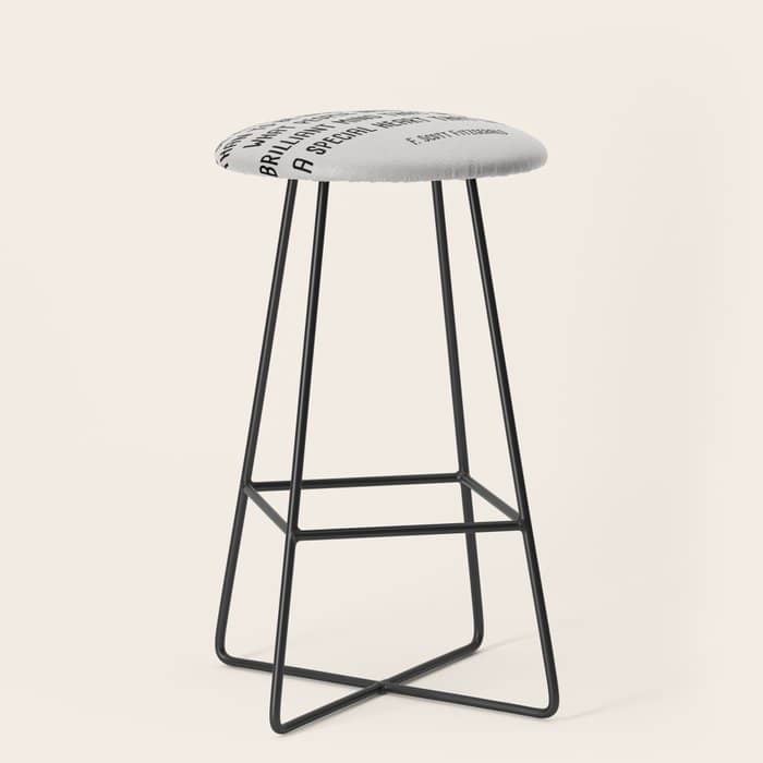 To Be Kind Is More Important... F. Scott Fitzgerald Quote Stool