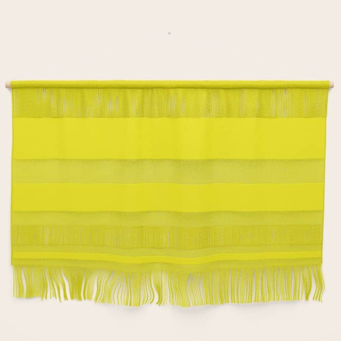 Modern Abstract Bright Yellow Neon Color Wall Hanging