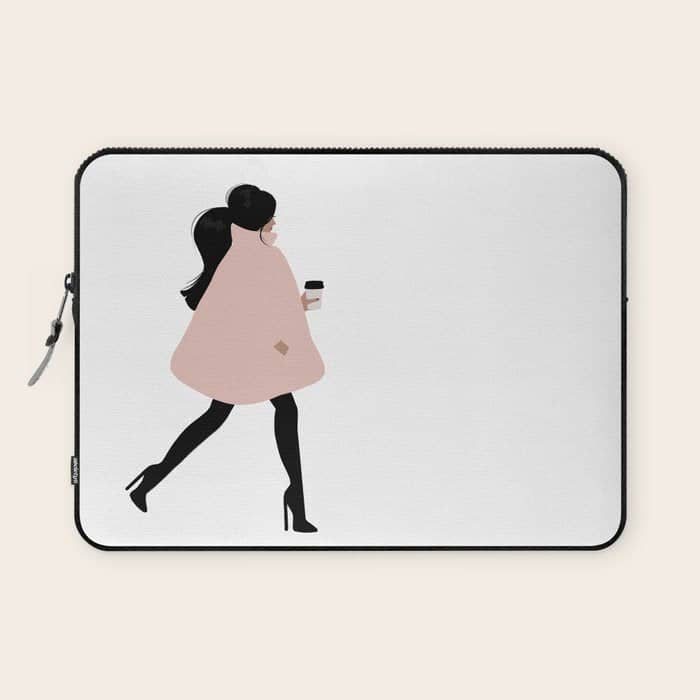Bubble Coat Illustration By Sabina Fenn Laptop Sleeve