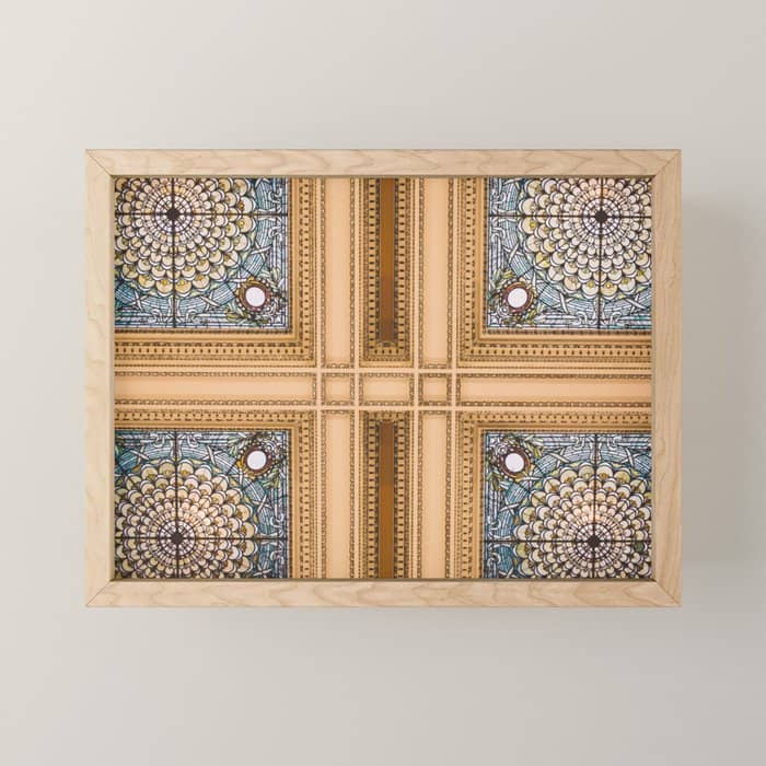 Teal X Gold X Washington Dc Architecture Mini Art Print