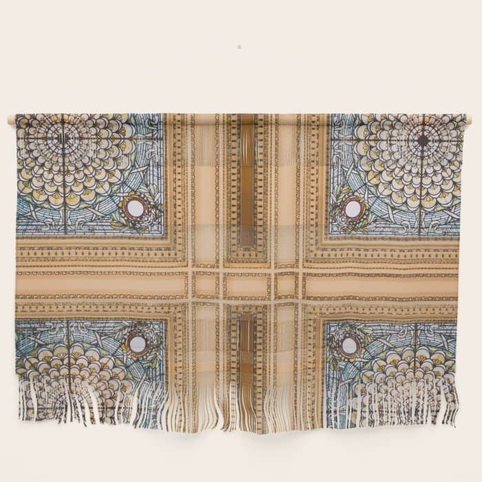 Teal X Gold X Washington Dc Architecture Wall Hanging