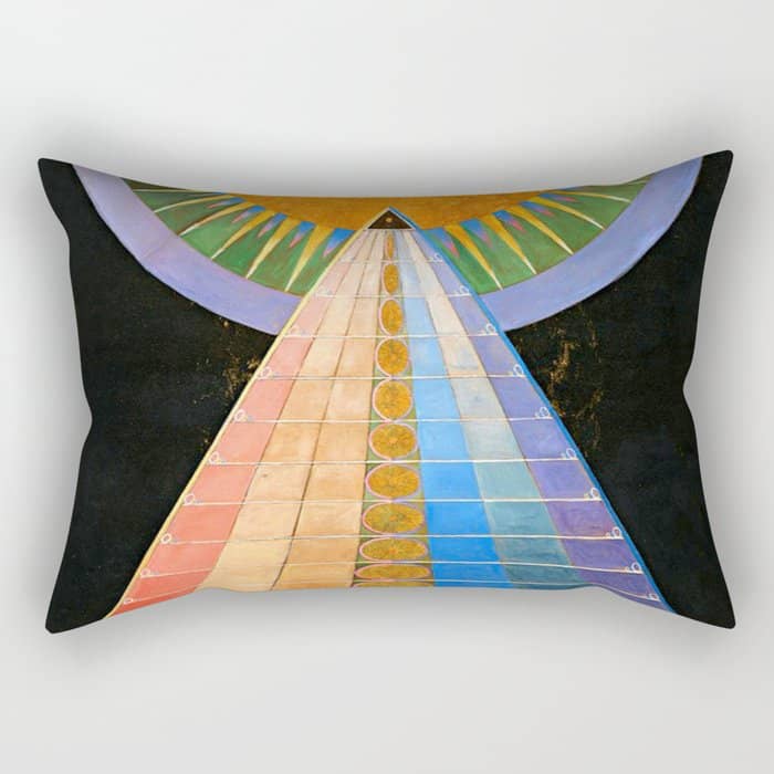 Hilma Af Klint Altarpiece No 1 Restored Rectangular Pillow