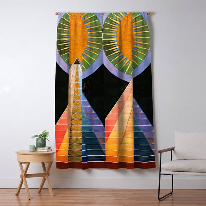 Hilma Af Klint Altarpiece No 1 Restored Window Curtain