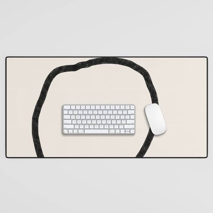 Abstract Stones, Minimalist Art Desk Mat