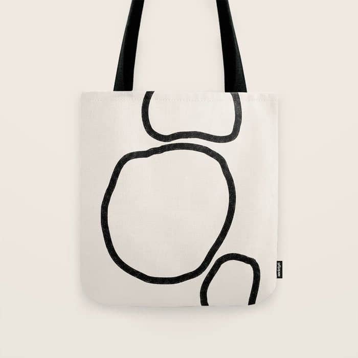 Abstract Stones, Minimalist Art Tote Bag