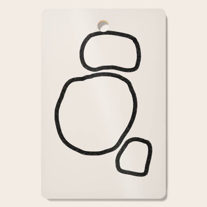 Abstract Stones, Minimalist Art Cutting Board