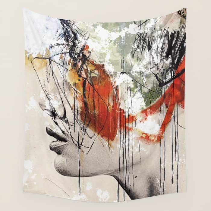 Abstract Deconstruction ... Wall Tapestry