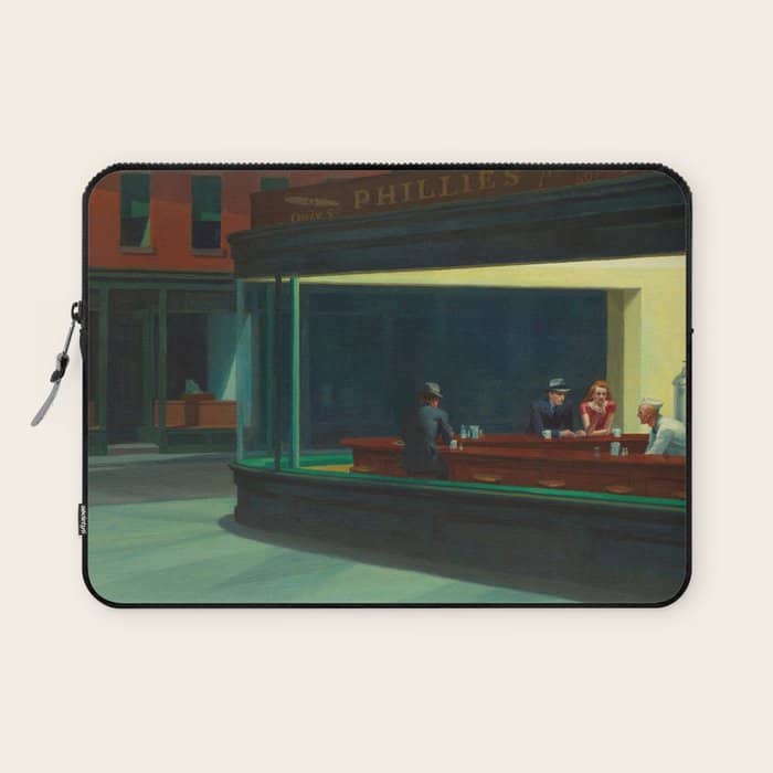 Nighthawks By Edward Hopper Laptop Sleeve