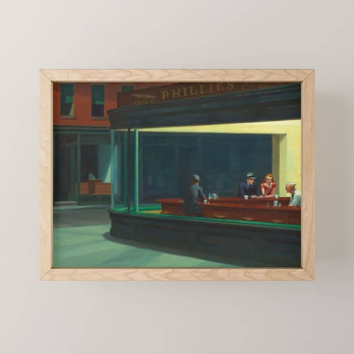 Nighthawks By Edward Hopper Mini Art Print
