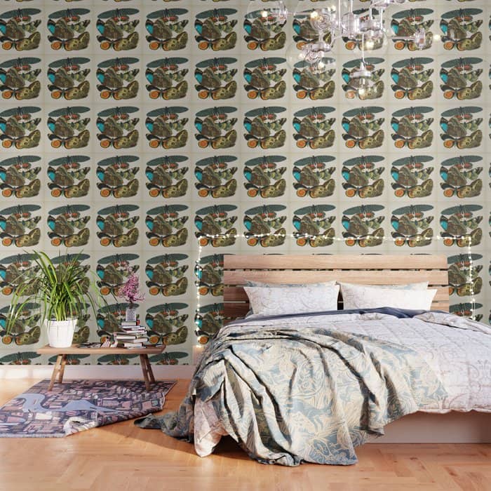 Vintage Butterfly Illustration Ea Seguy Papillon Wallpaper