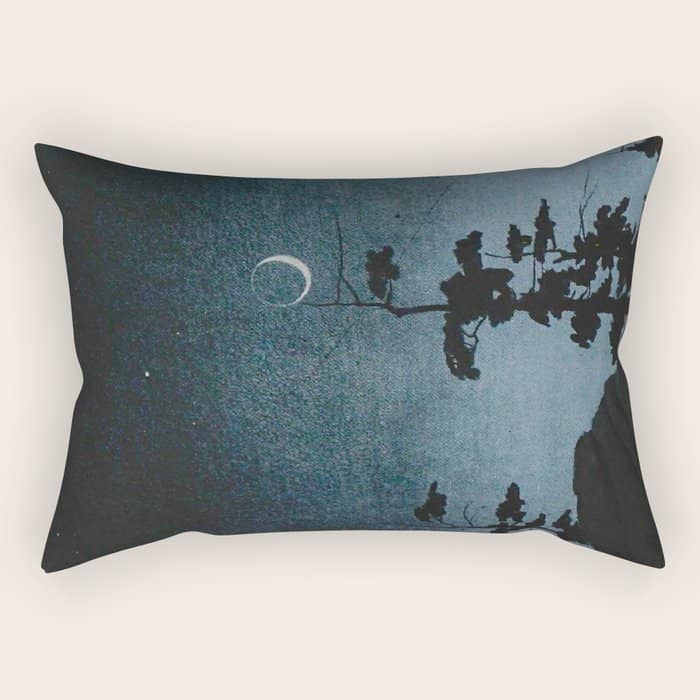 Walter Prichard Eaton - In Berkshire Fields - 1920 - Vintage Ombre Night Sky Rectangular Pillow