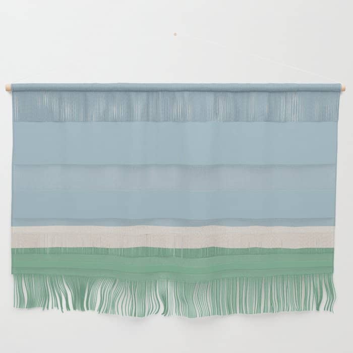 Juniper Color Block Blue And Green Wall Hanging
