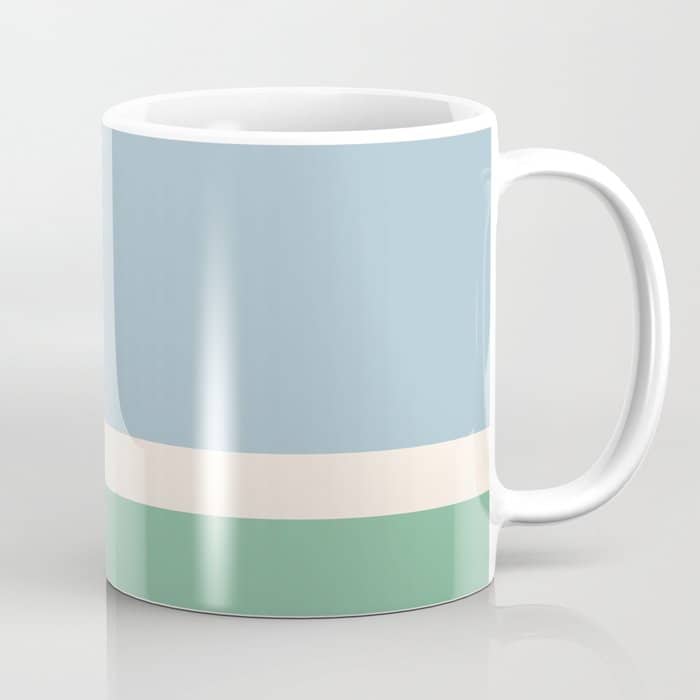 Juniper Color Block Blue And Green Coffee Mug