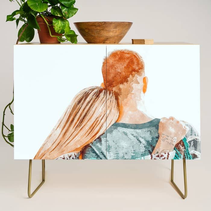 You Are My Sun, My Moon & All My Stars #Painting #Illustration Credenza