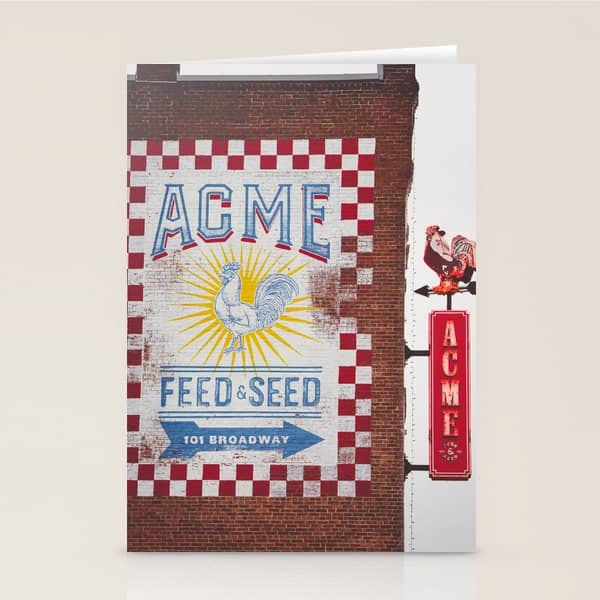 Acme Feed And Seed Nashville Tennessee Stationery Card