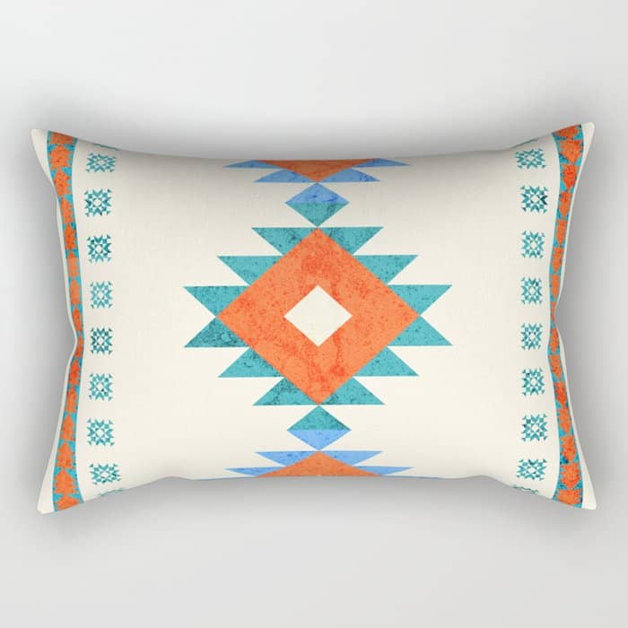 Geometry Navajo Pattern No3 Rectangular Pillow