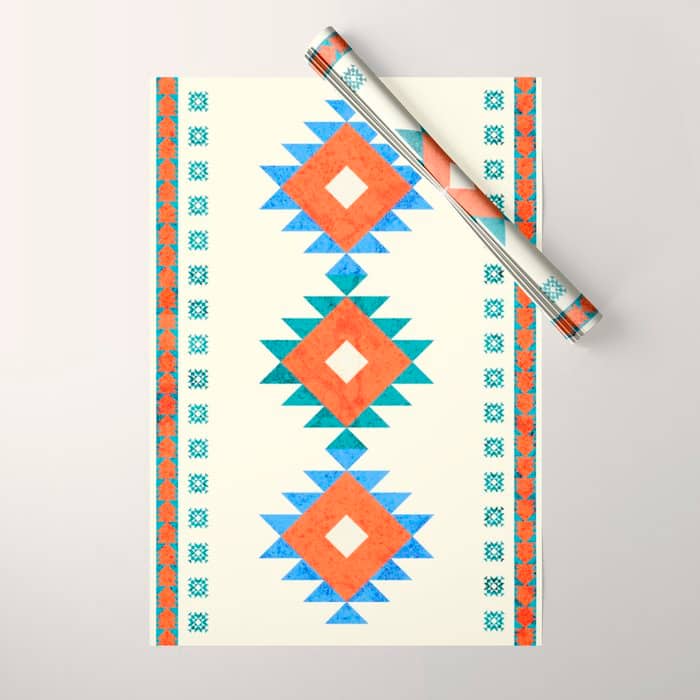 Geometry Navajo Pattern No3 Wrapping Paper