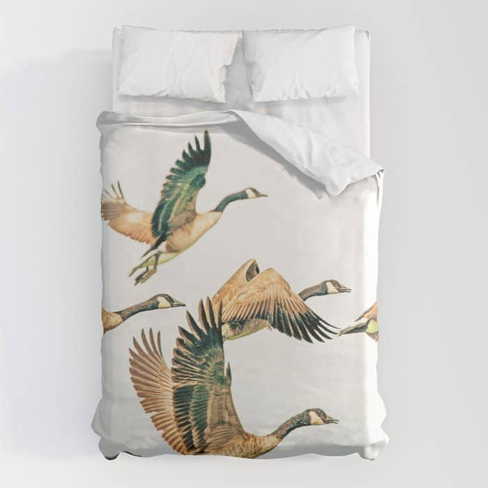 Fly Away || #Photography #Birds Duvet Cover