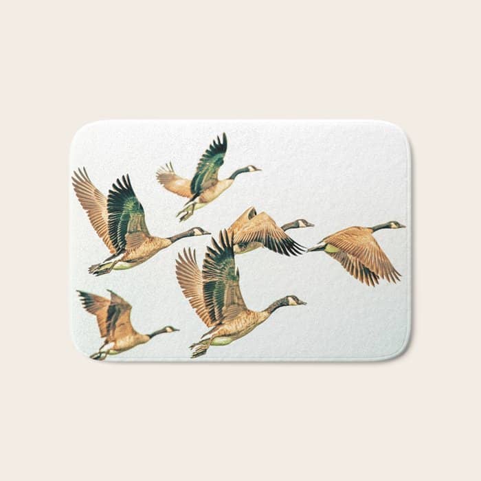 Fly Away || #Photography #Birds Bath Mat