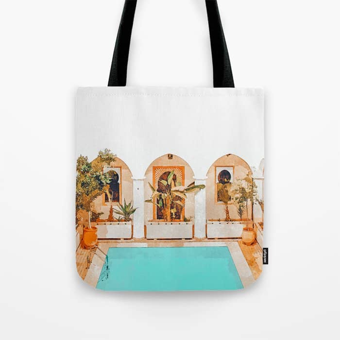 Turkish Holiday #Painting #Travel Tote Bag