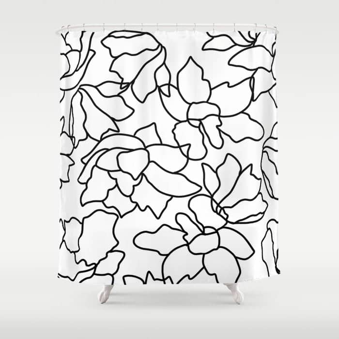 Isla #Illustration #Drawing Shower Curtain