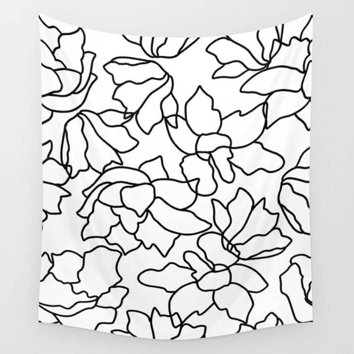 Isla #Illustration #Drawing Wall Tapestry