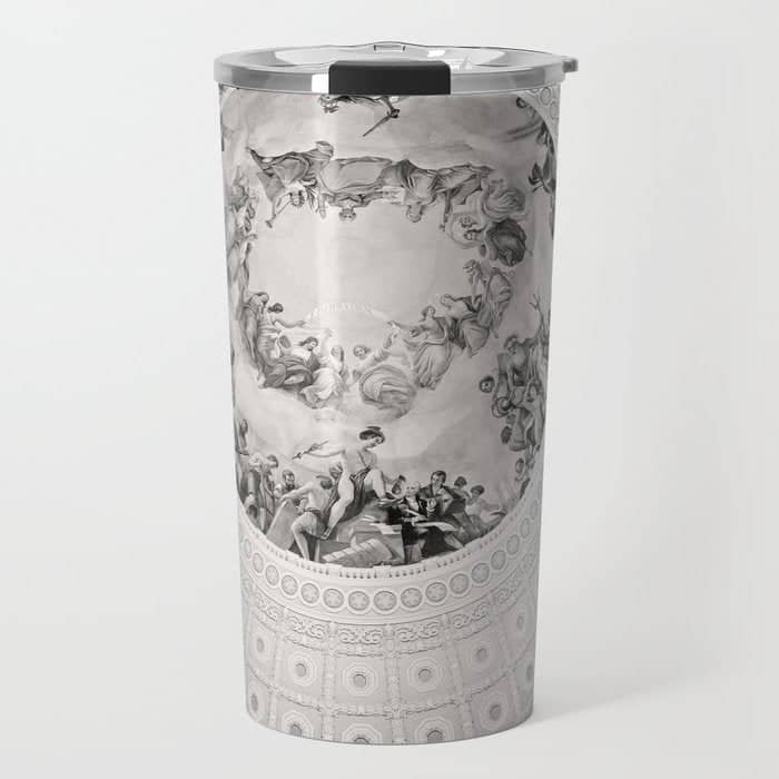 E Pluribus Unum - Capitol Rotunda Washington Dc Travel Mug