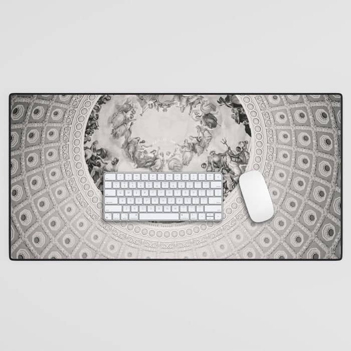 E Pluribus Unum - Capitol Rotunda Washington Dc Desk Mat