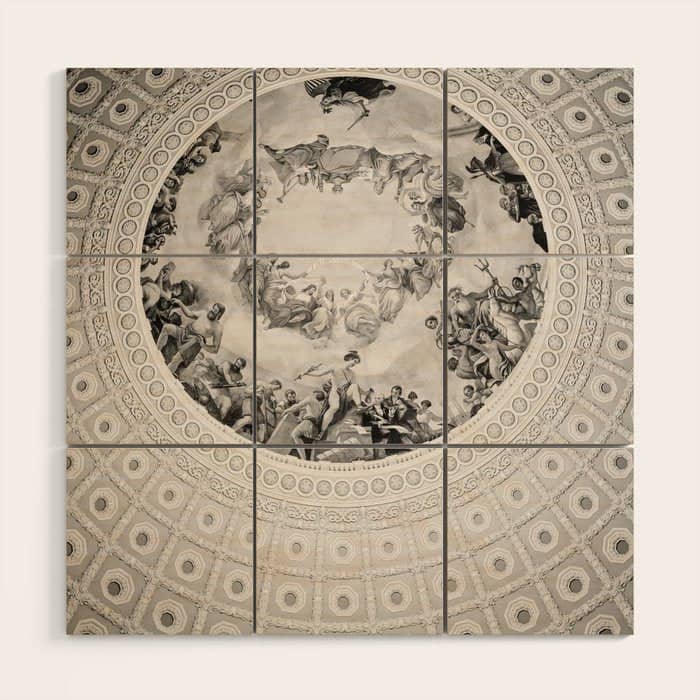 E Pluribus Unum - Capitol Rotunda Washington Dc Wood Wall Art