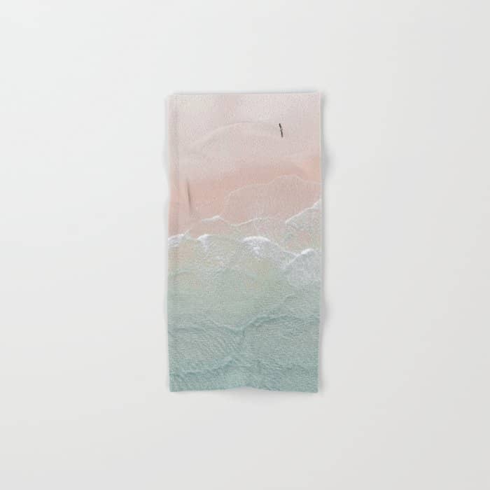 Ocean Walk Ii - Aerial Beach Photography By Ingrid Beddoes Bath Towel