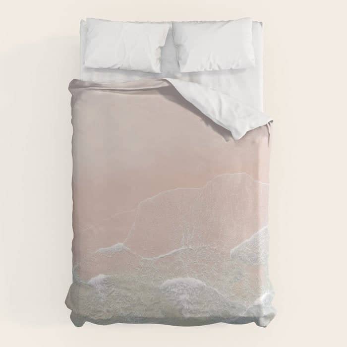 Ocean Walk Ii - Aerial Beach Photography By Ingrid Beddoes Duvet Cover