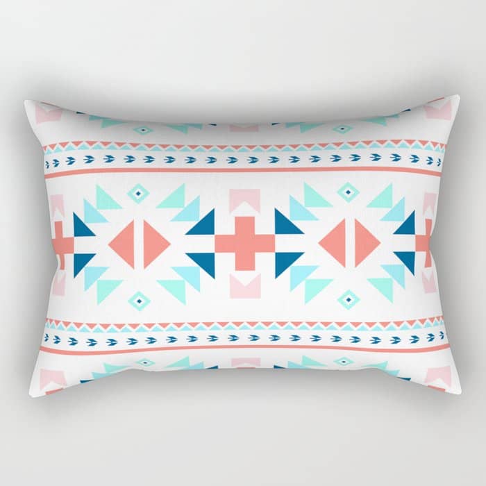 Geometry Navajo Pattern Rectangular Pillow