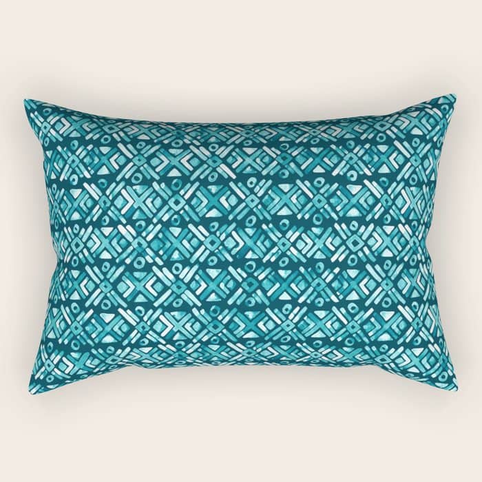 Sonoran Stripe - Oasis Rectangular Pillow