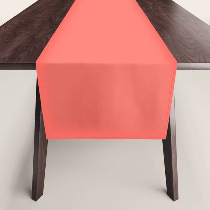 Living Coral - Solid Color Collection Table Runner