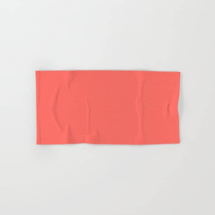 Living Coral - Solid Color Collection Bath Towel