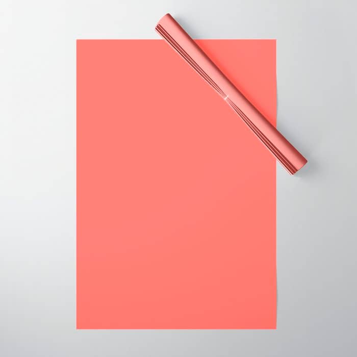 Living Coral - Solid Color Collection Wrapping Paper