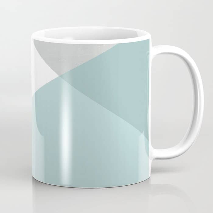 Geometrics - Aqua & Orange Concrete Coffee Mug
