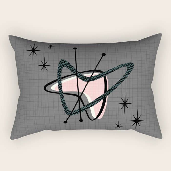 Atomic Boomerangs & Starbursts Rectangular Pillow