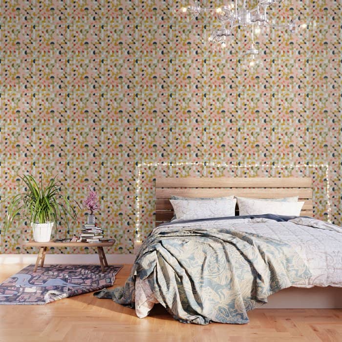 Shapes Mid Century Modern Abstract Wallpaper