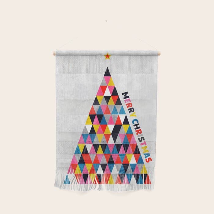 Minimalistic Christmas Tree Wall Hanging