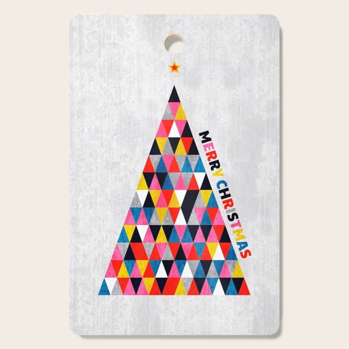 Minimalistic Christmas Tree Cutting Board