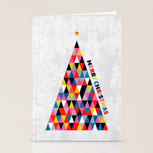 Minimalistic Christmas Tree Stationery Card